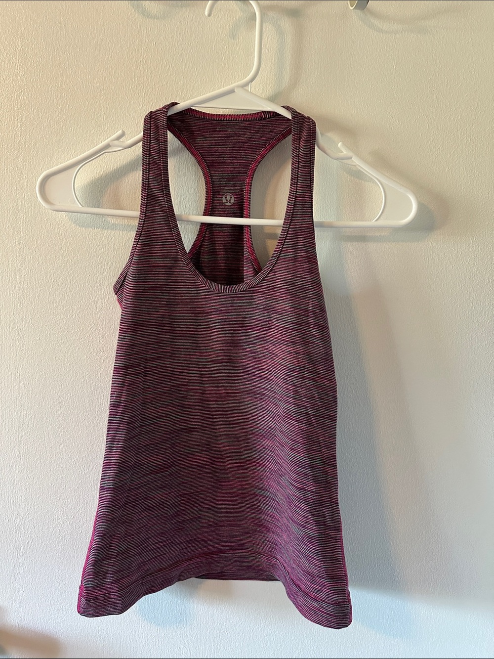 lululemon athletica Heathered Pink Racerback Tank